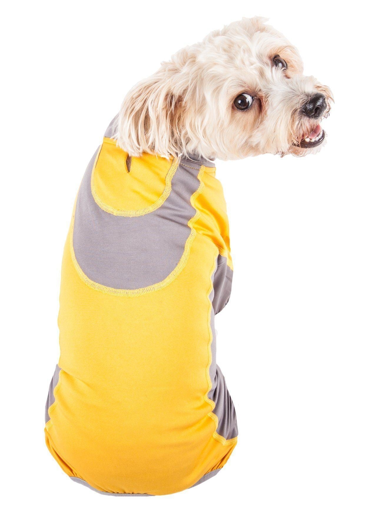 Pet Life ® Active 'Warm-Pup' Stretchy and Quick-Drying Fitness Dog Yoga Warm-Up Tracksuit - P's One-Stop Shop 