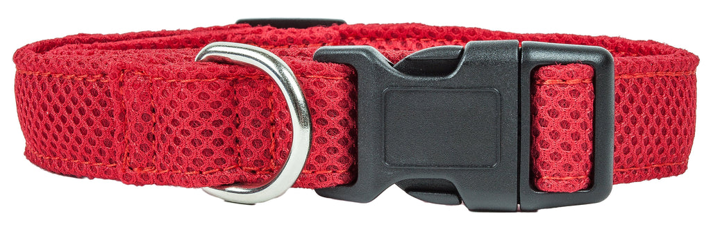 Pet Life ®  'Aero Mesh' Dual-Sided Breathable and Adjustable Thick Mesh Dog Collar - P's One-Stop Shop 