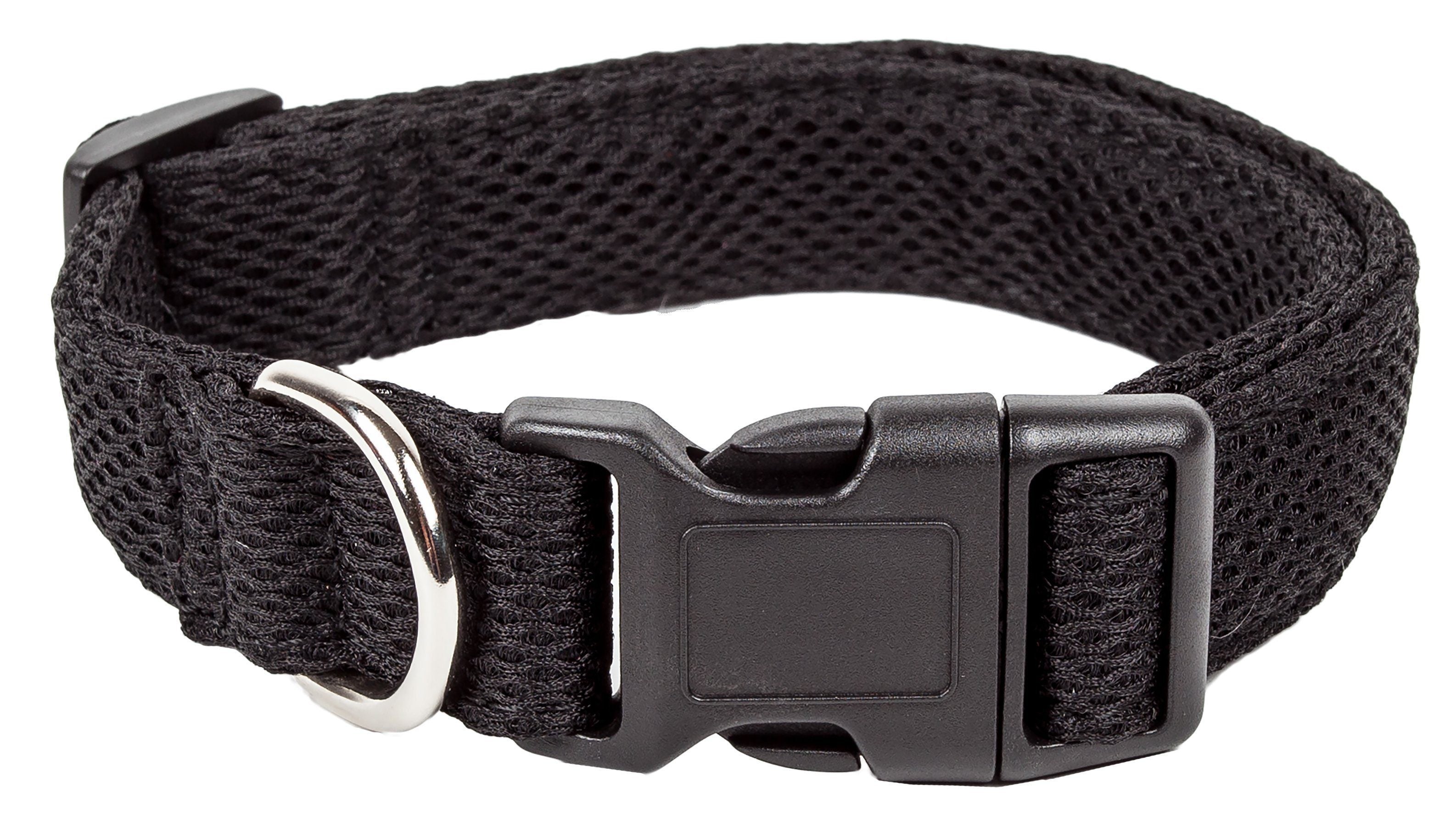 Pet Life ®  'Aero Mesh' Dual-Sided Breathable and Adjustable Thick Mesh Dog Collar - P's One-Stop Shop 