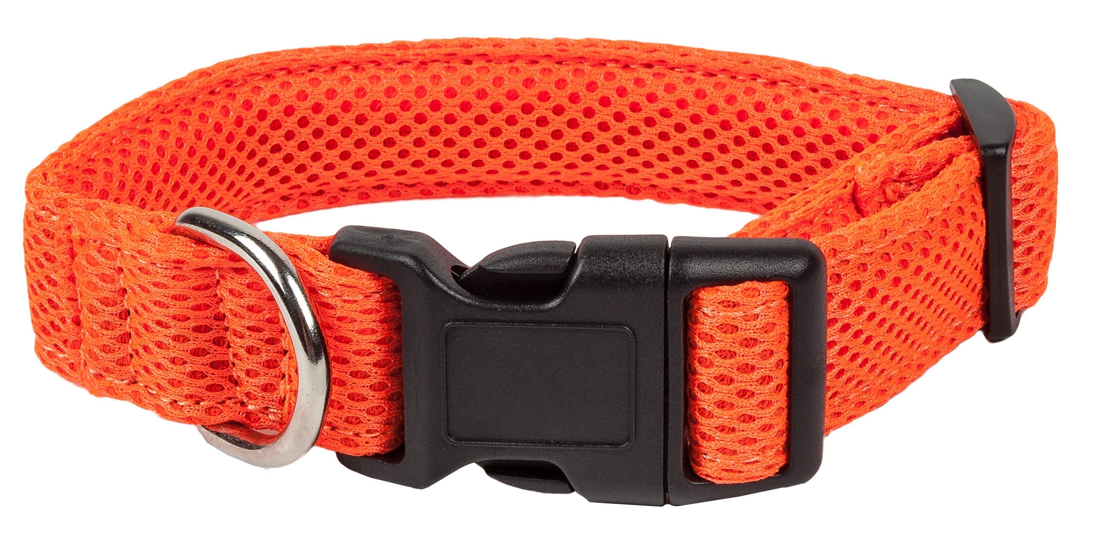 Pet Life ®  'Aero Mesh' Dual-Sided Breathable and Adjustable Thick Mesh Dog Collar - P's One-Stop Shop 