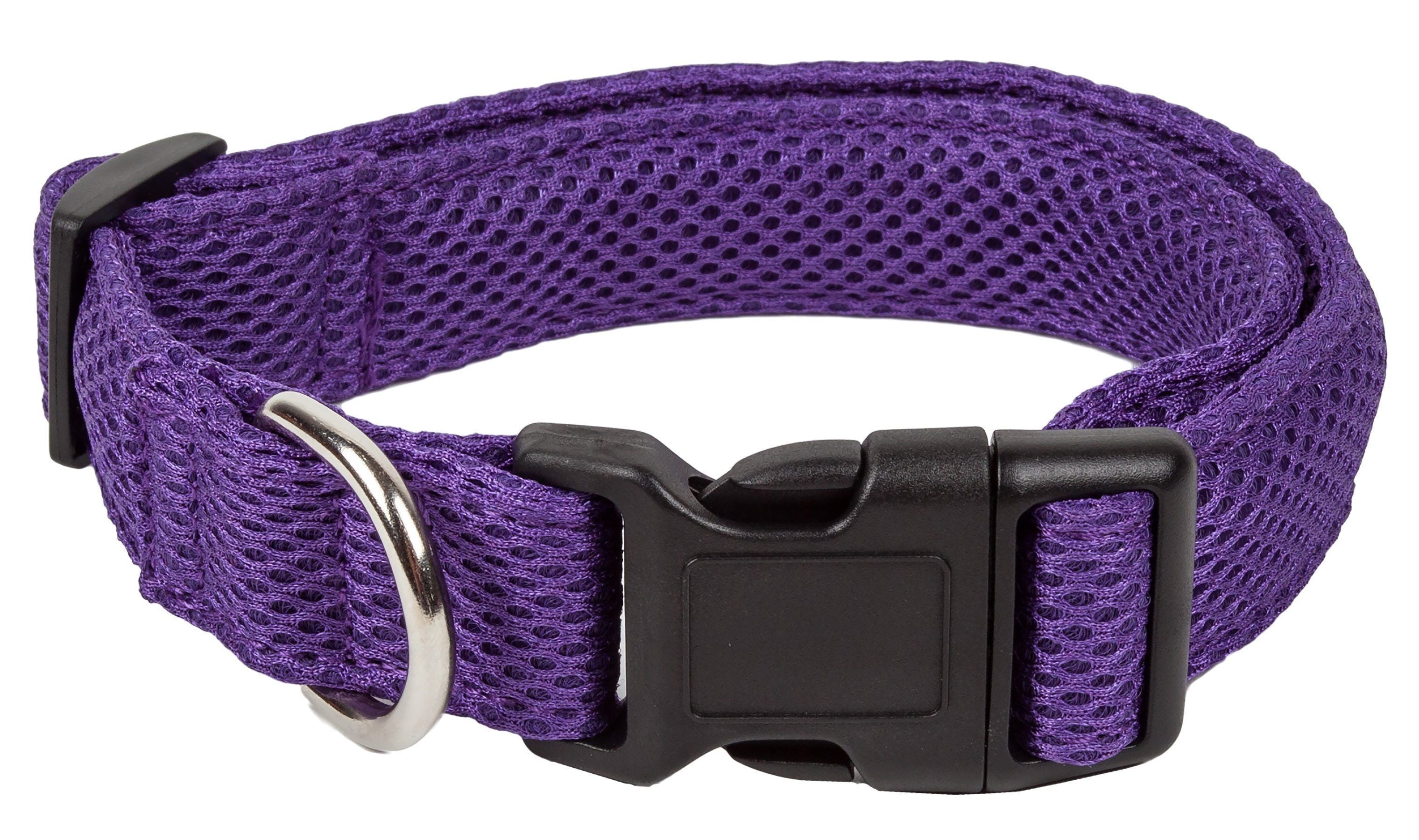 Pet Life ®  'Aero Mesh' Dual-Sided Breathable and Adjustable Thick Mesh Dog Collar - P's One-Stop Shop 