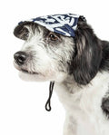 Pet Life ®  'Bone Cappa' Graffiti Sculptured Uv Protectant Adjustable Fashion Dog Hat Cap - P's One-Stop Shop 