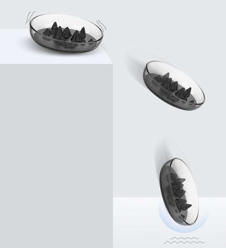 Pet Life ® 'Cirlicue' Mountain Shaped Modern Slow Feeding Pet Bowl - P's One-Stop Shop 
