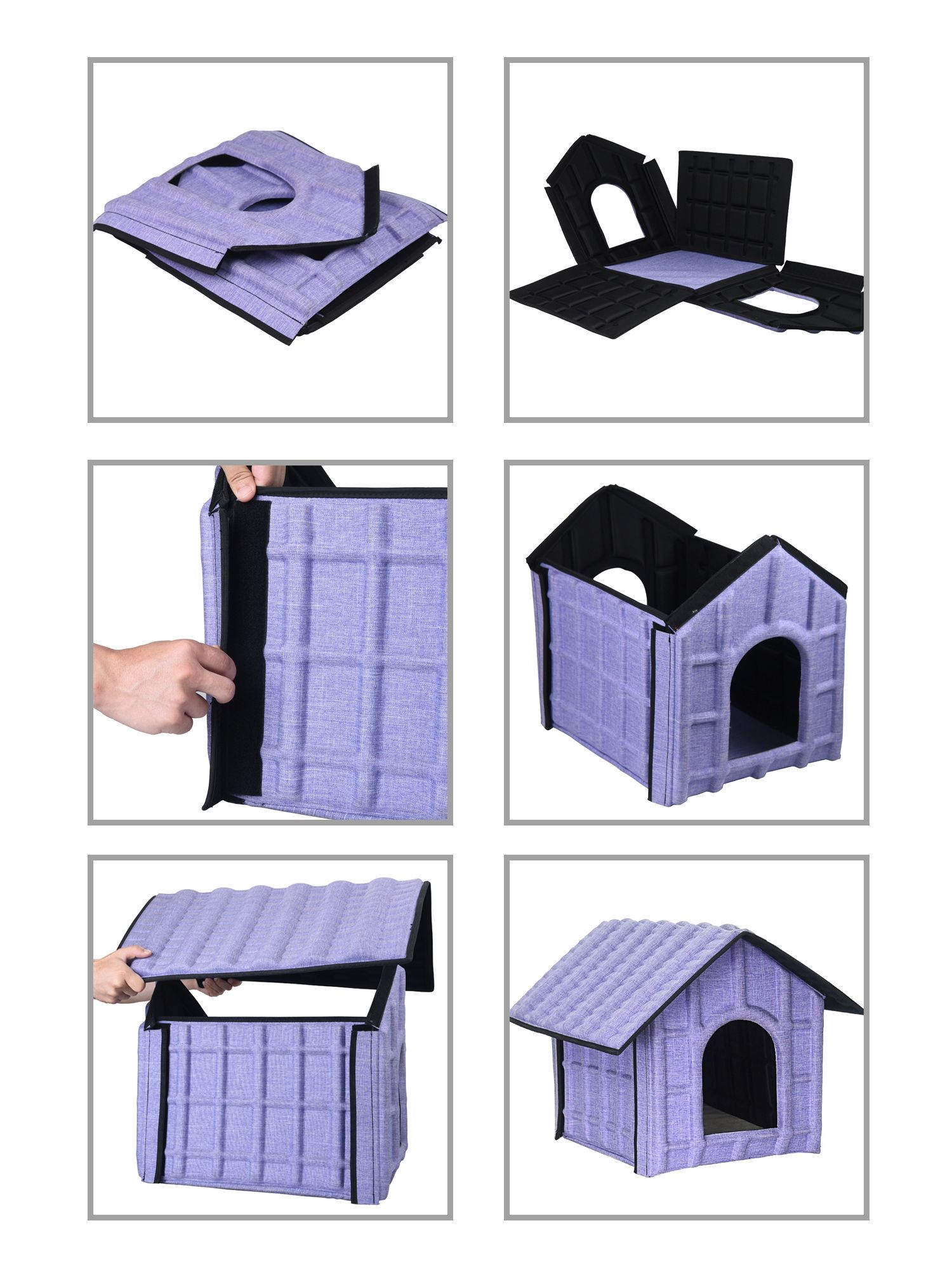 Pet Life ® 'Collapsi-Pad' Folding Lightweight Travel Pet House with inner Mat - P's One-Stop Shop 