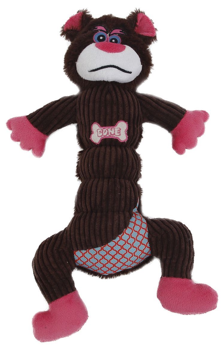 Pet Life ® 'Cuddle Plush' Mesh and Plush Squeaking Dog Toy - P's One-Stop Shop 