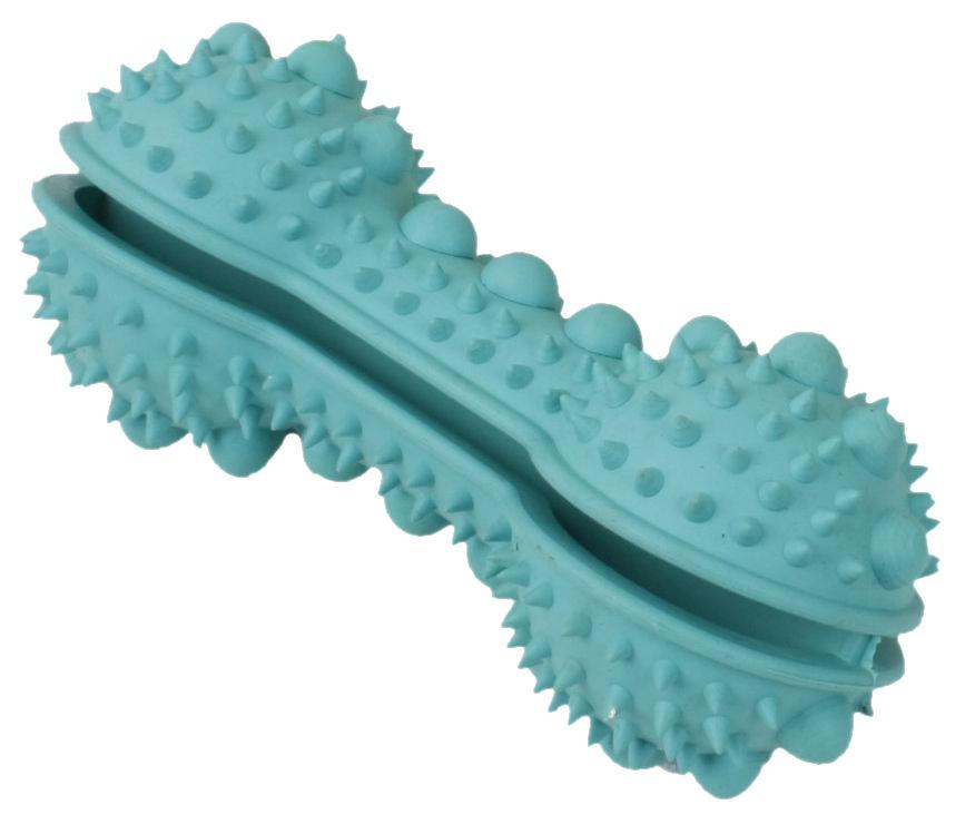 Pet Life ® 'Denta-Bone' TPR Treat Dispensing and Dental Cleaning Durable Dog Toy - P's One-Stop Shop 