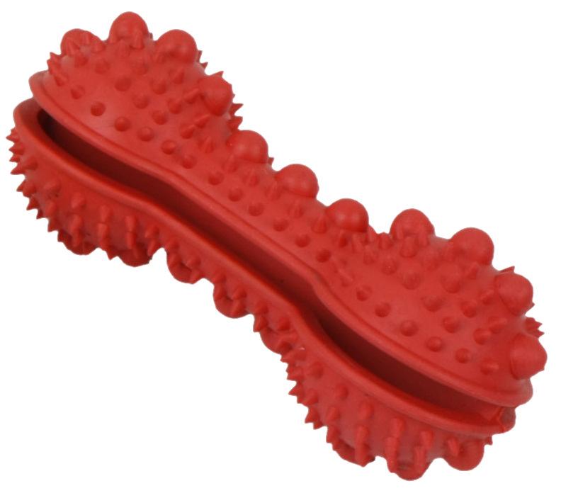 Pet Life ® 'Denta-Bone' TPR Treat Dispensing and Dental Cleaning Durable Dog Toy - P's One-Stop Shop 