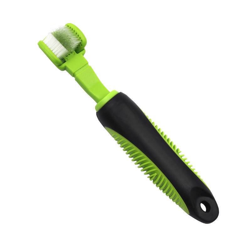 Pet Life ® 'Denta-Clean' Dual-Sided Action Bristle Pet Toothbrush - P's One-Stop Shop 