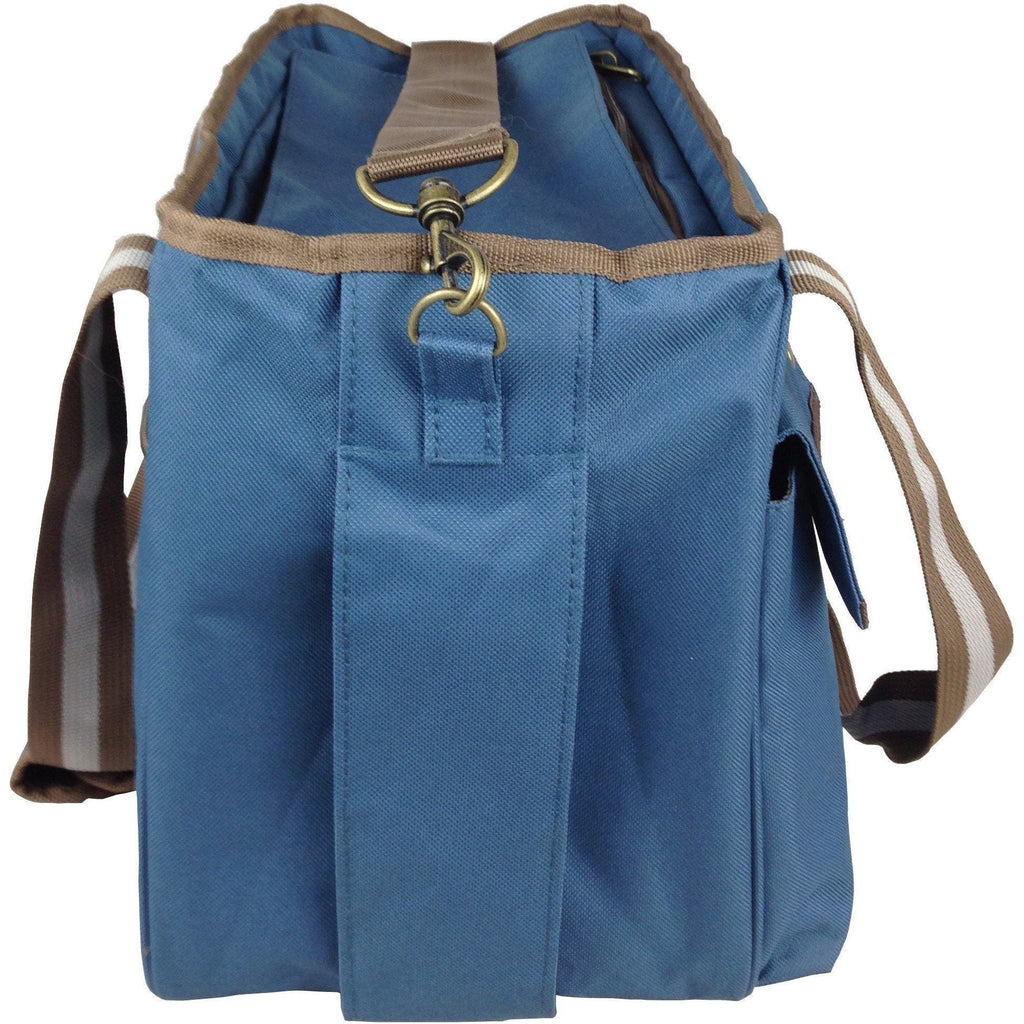 Pet Life ® Dual Snap Pocketed Fashion Designer Canvas Travel Pet Dog Carrier - P's One-Stop Shop 