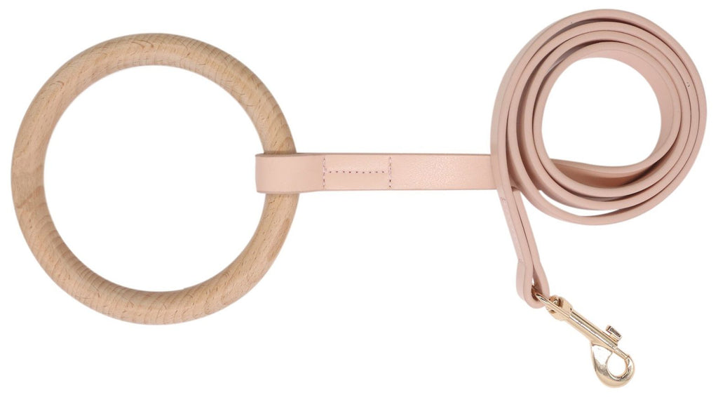 Pet Life ® 'Ever-Craft' Boutique Series Beechwood and Leather Designer Dog Leash - P's One-Stop Shop 