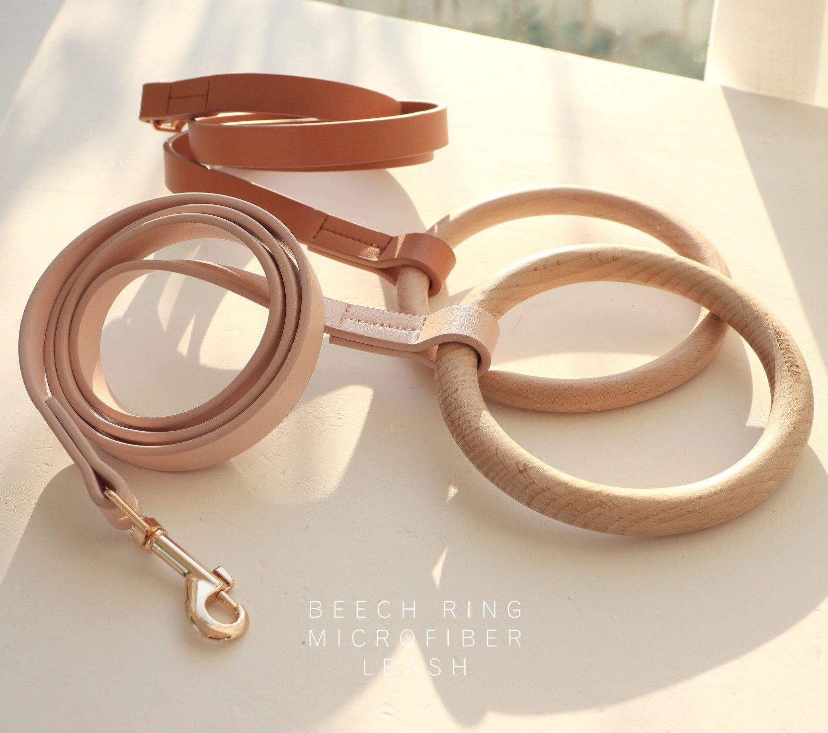 Pet Life ® 'Ever-Craft' Boutique Series Beechwood and Leather Designer Dog Leash - P's One-Stop Shop 
