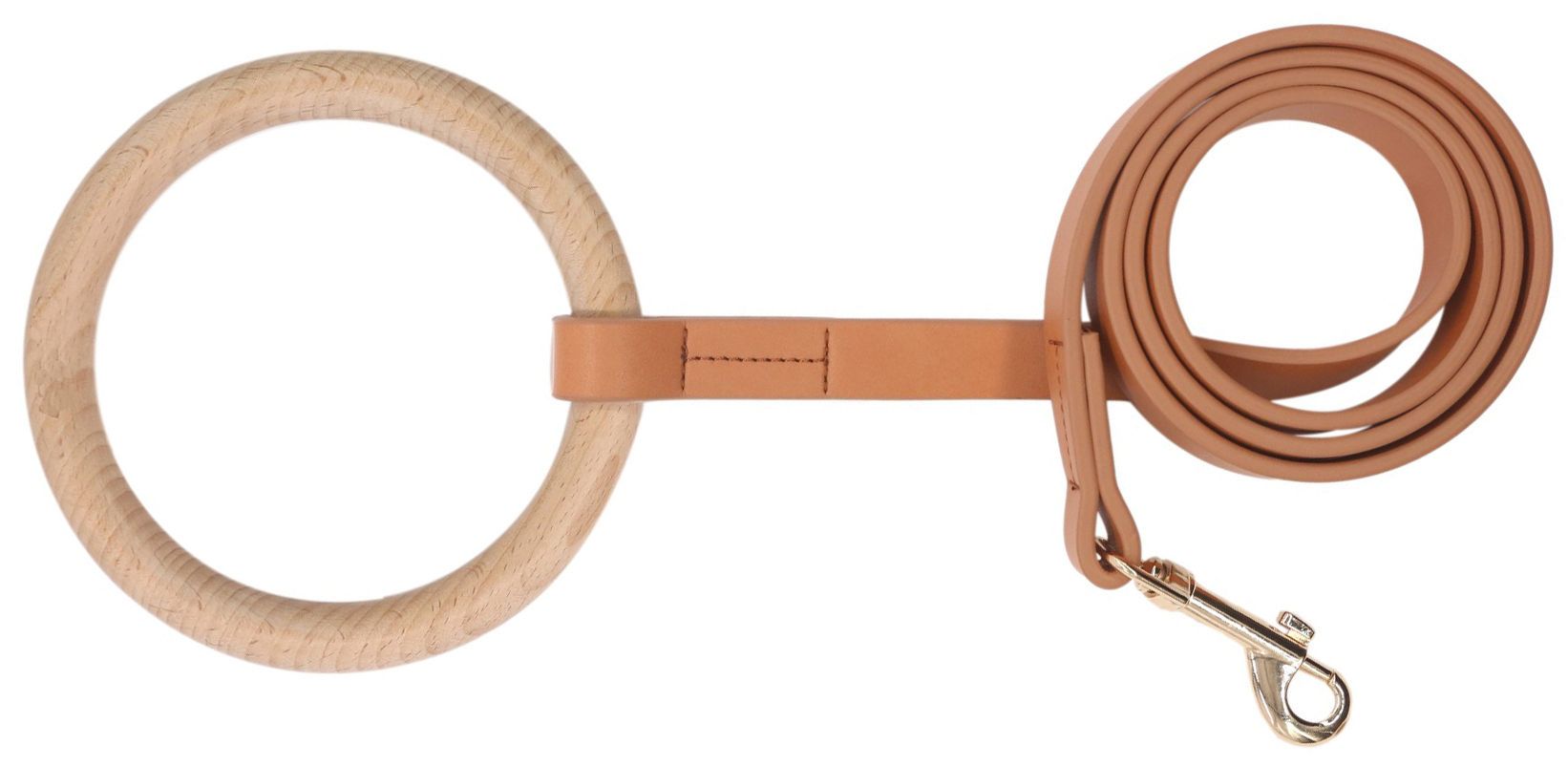 Pet Life ® 'Ever-Craft' Boutique Series Beechwood and Leather Designer Dog Leash - P's One-Stop Shop 