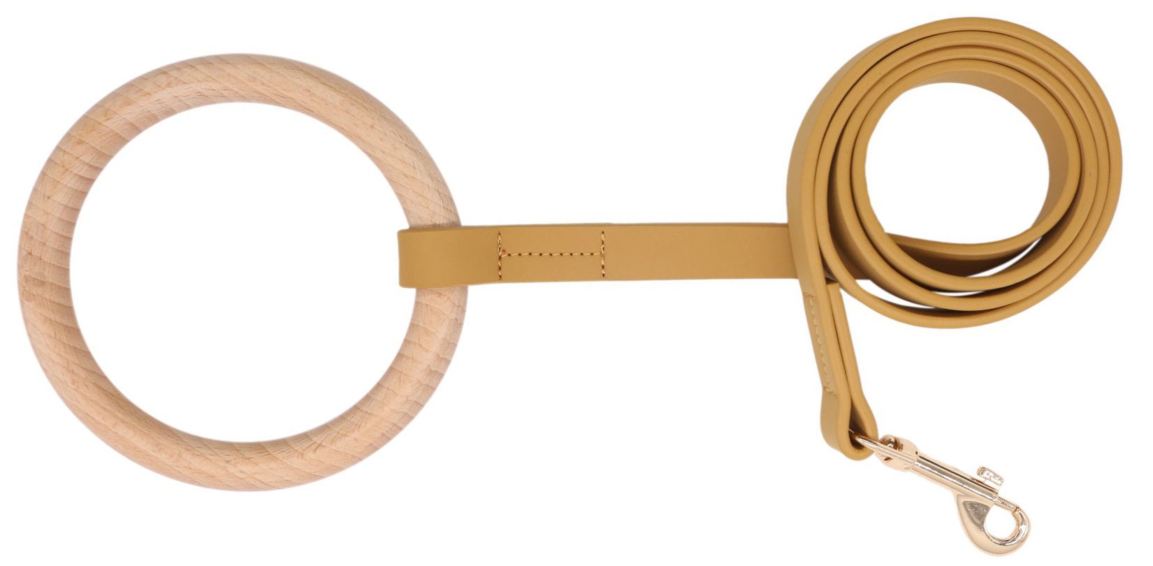 Pet Life ® 'Ever-Craft' Boutique Series Beechwood and Leather Designer Dog Leash - P's One-Stop Shop 