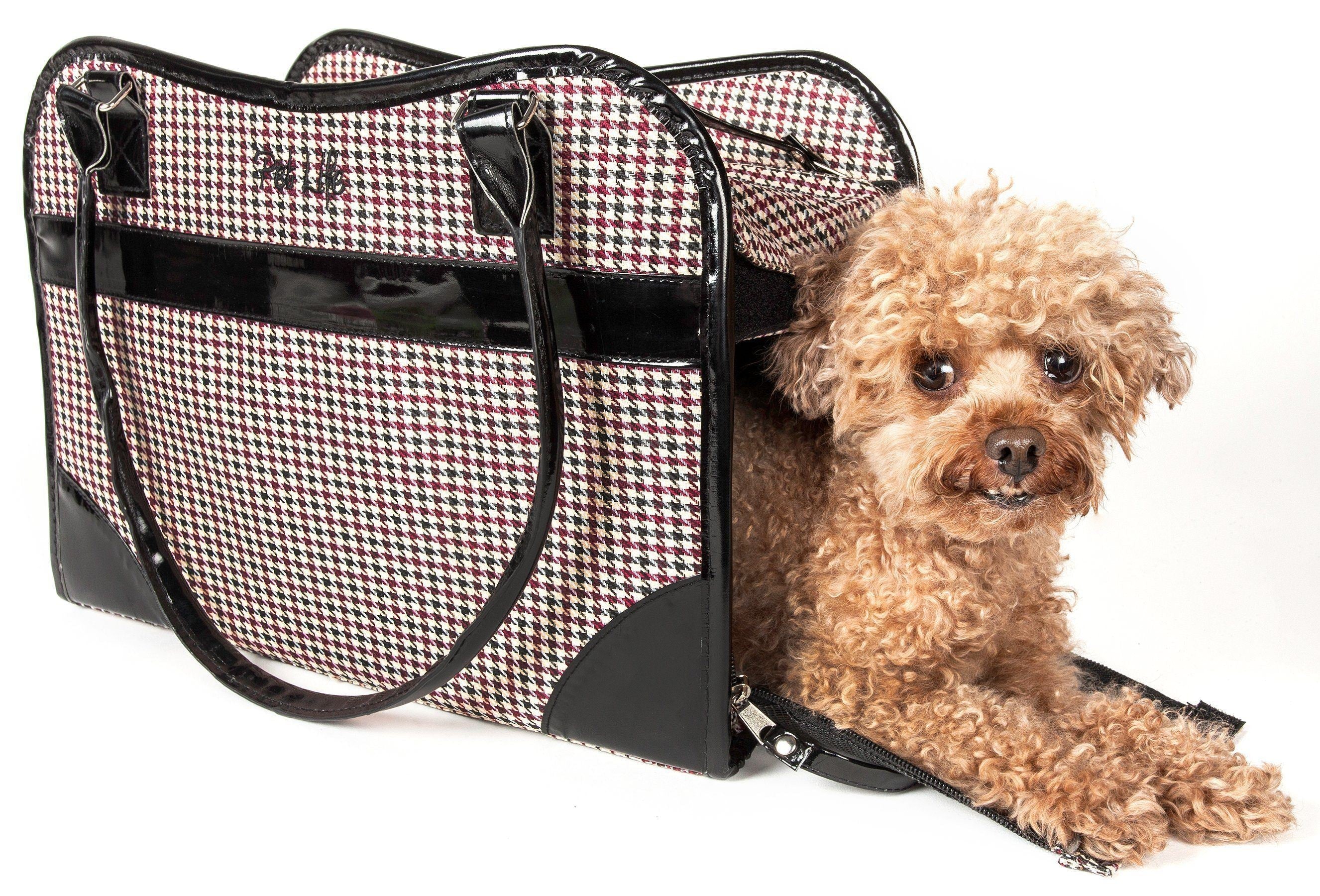 Pet Life ® Exquisite Airline Approved Designer Travel Pet Dog Handbag Carrier - P's One-Stop Shop 