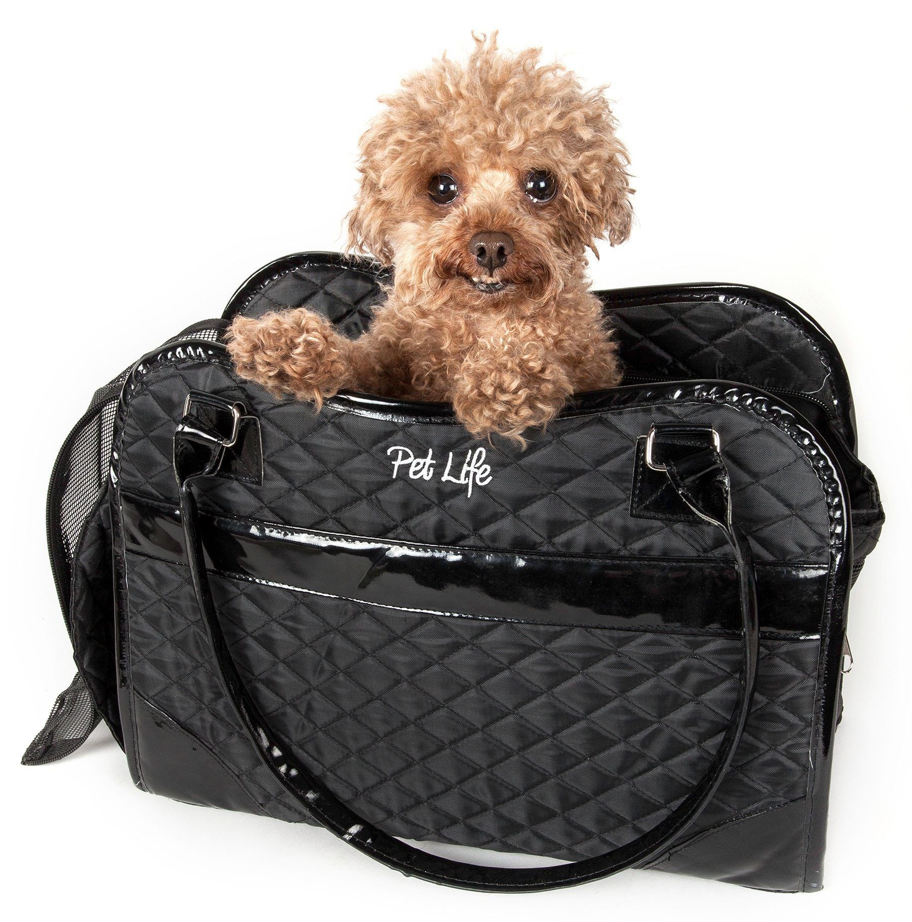 Pet Life ® Exquisite Airline Approved Designer Travel Pet Dog Handbag Carrier - P's One-Stop Shop 