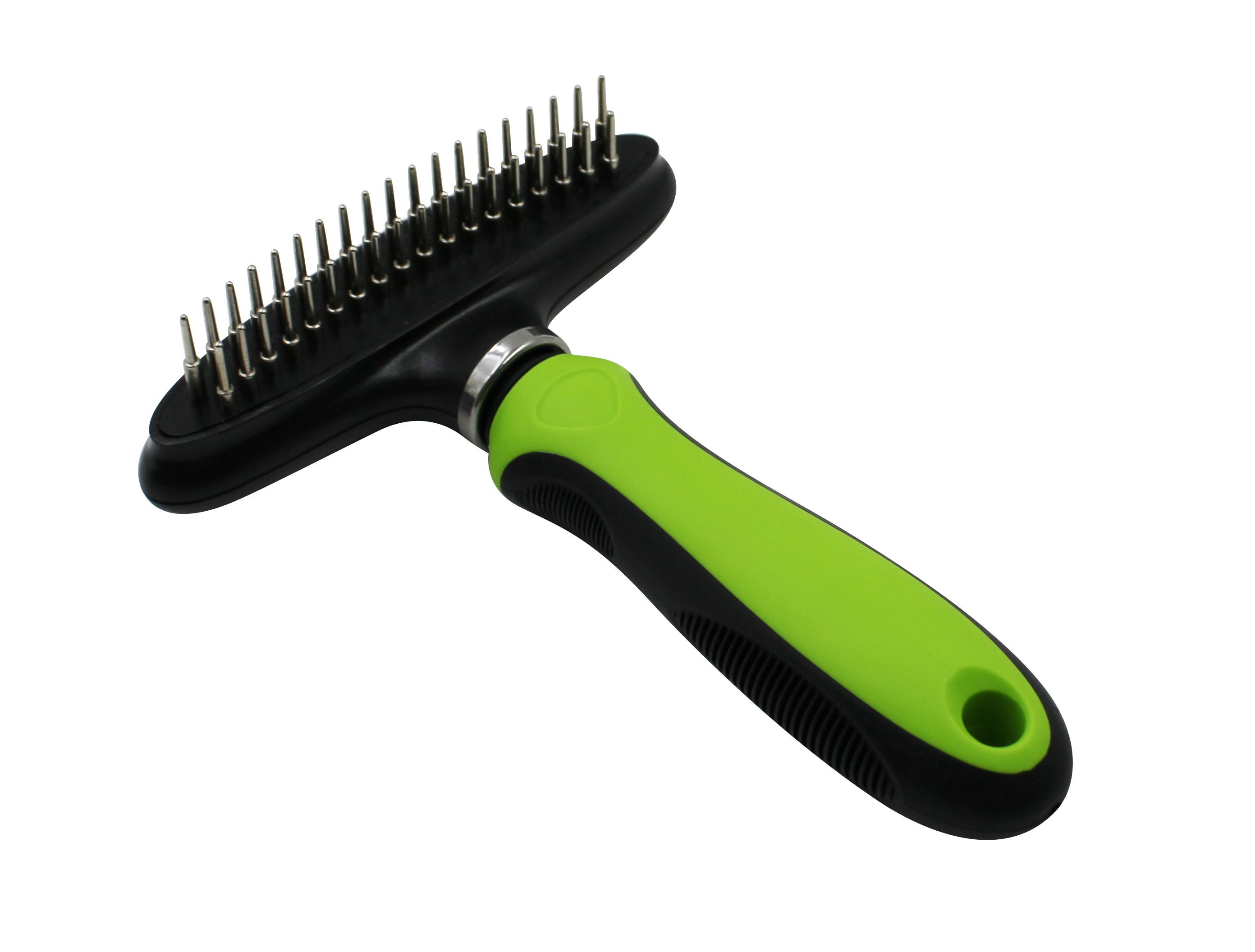 Pet Life ® Flex Series Dual-Row Grooming Rake Pet Comb - P's One-Stop Shop 