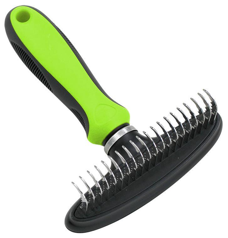 Pet Life ® Flex Series Undercoat Dematter Grooming Pet Rake - P's One-Stop Shop 