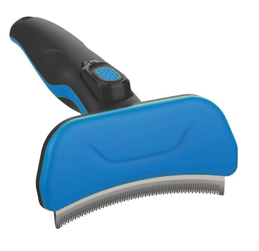 Pet Life ® 'Fur-Guard' Easy Self-Cleaning Grooming Deshedder Pet Comb - P's One-Stop Shop 