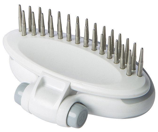 Pet Life ® 'Gyrater' Swivel Travel Dual-Rowed Grooming Undercoat Pet Rake - P's One-Stop Shop 