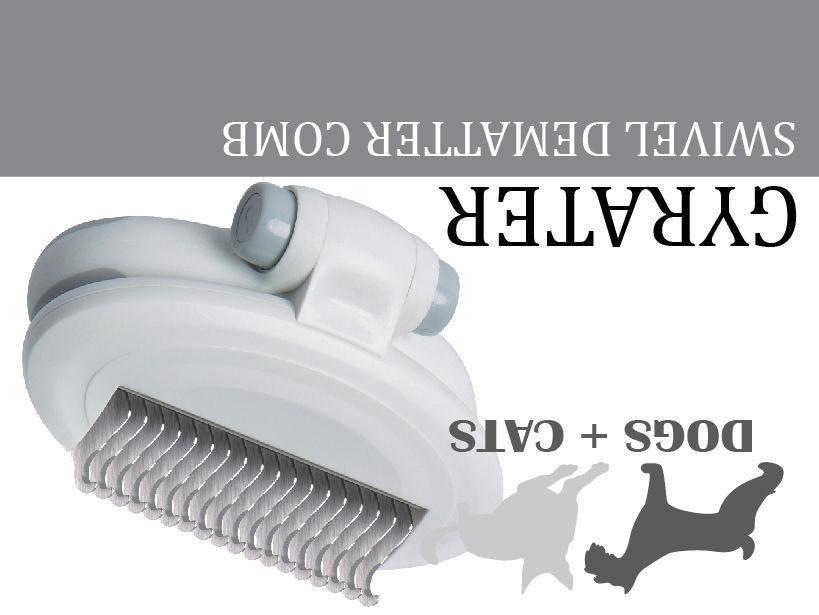 Pet Life ® 'Gyrater' Swivel Travel Grooming Dematting Pet Comb - P's One-Stop Shop 