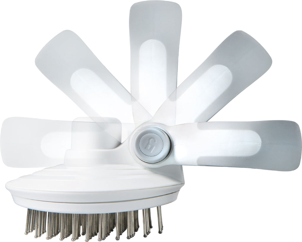 Pet Life ® 'Gyrater' Travel Self-Cleaning Swivel Grooming Pet Pin Brush - P's One-Stop Shop 