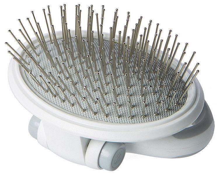 Pet Life ® 'Gyrater' Travel Swivel Pet Grooming Pin Brush - P's One-Stop Shop 