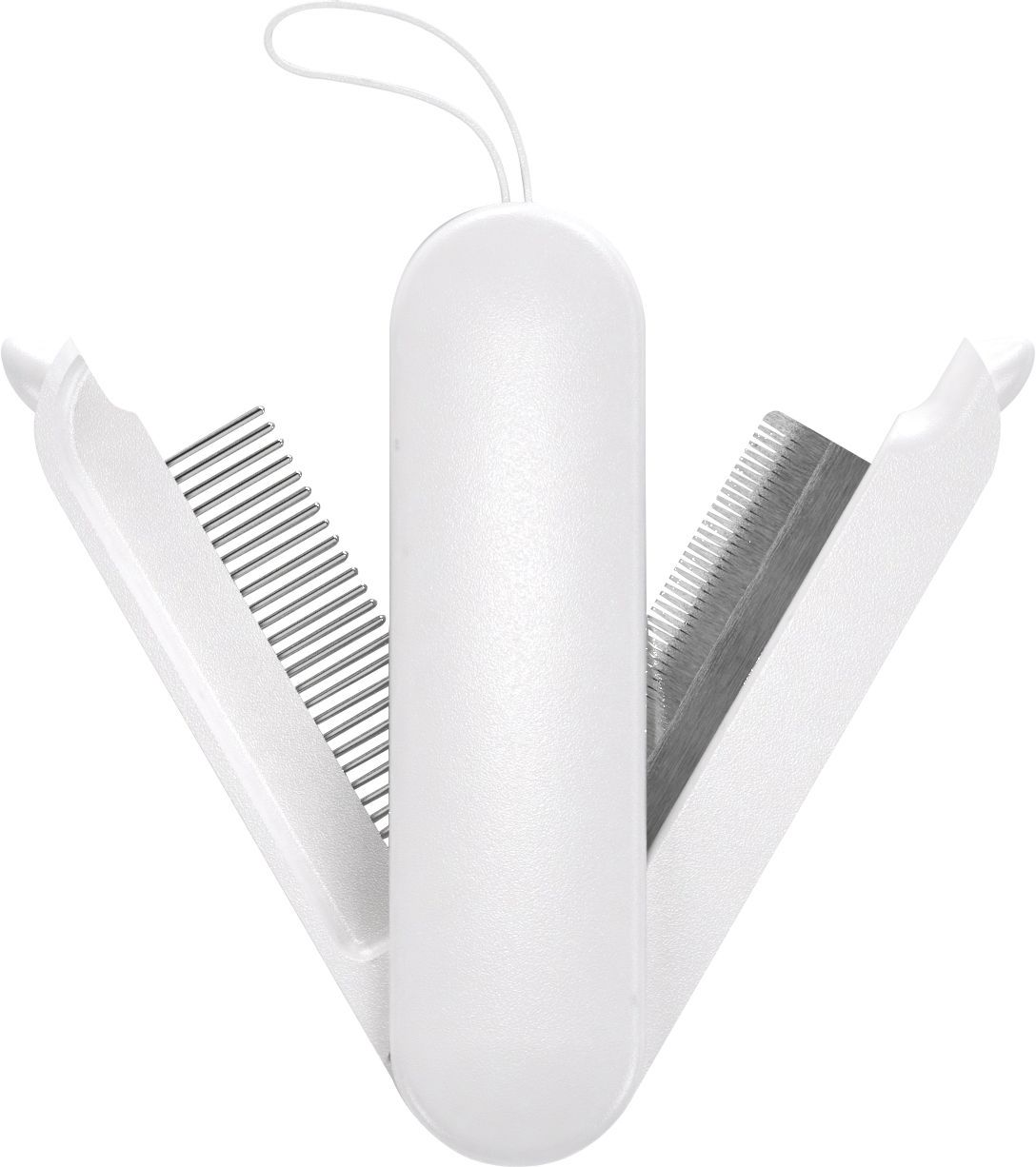 Pet Life ® 'JOYNE' Multi-Functional 2-in-1 Swivel Travel Grooming Comb and Deshedder - P's One-Stop Shop 