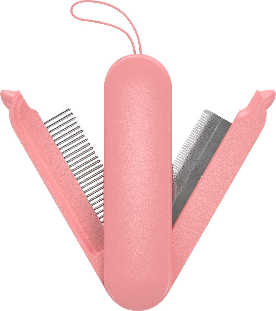 Pet Life ® 'JOYNE' Multi-Functional 2-in-1 Swivel Travel Grooming Comb and Deshedder - P's One-Stop Shop 