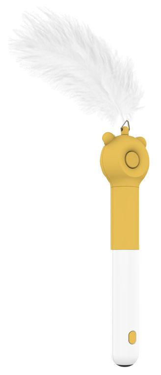 Pet Life ® 'KITIQUE" 3-in-1 Retractable and Extendable Feathered and Laser Wand Kitty Cat Teaser - P's One-Stop Shop 
