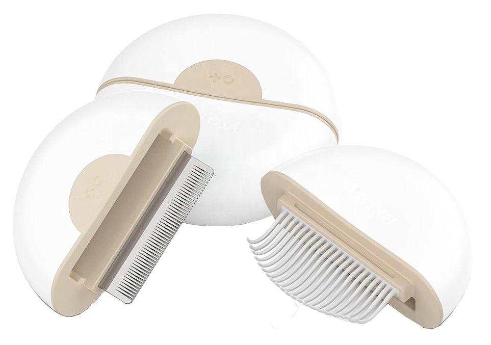 Pet Life ® 'LYNX' 2-in-1 Travel Connecting Grooming Pet Comb and Deshedder - P's One-Stop Shop 