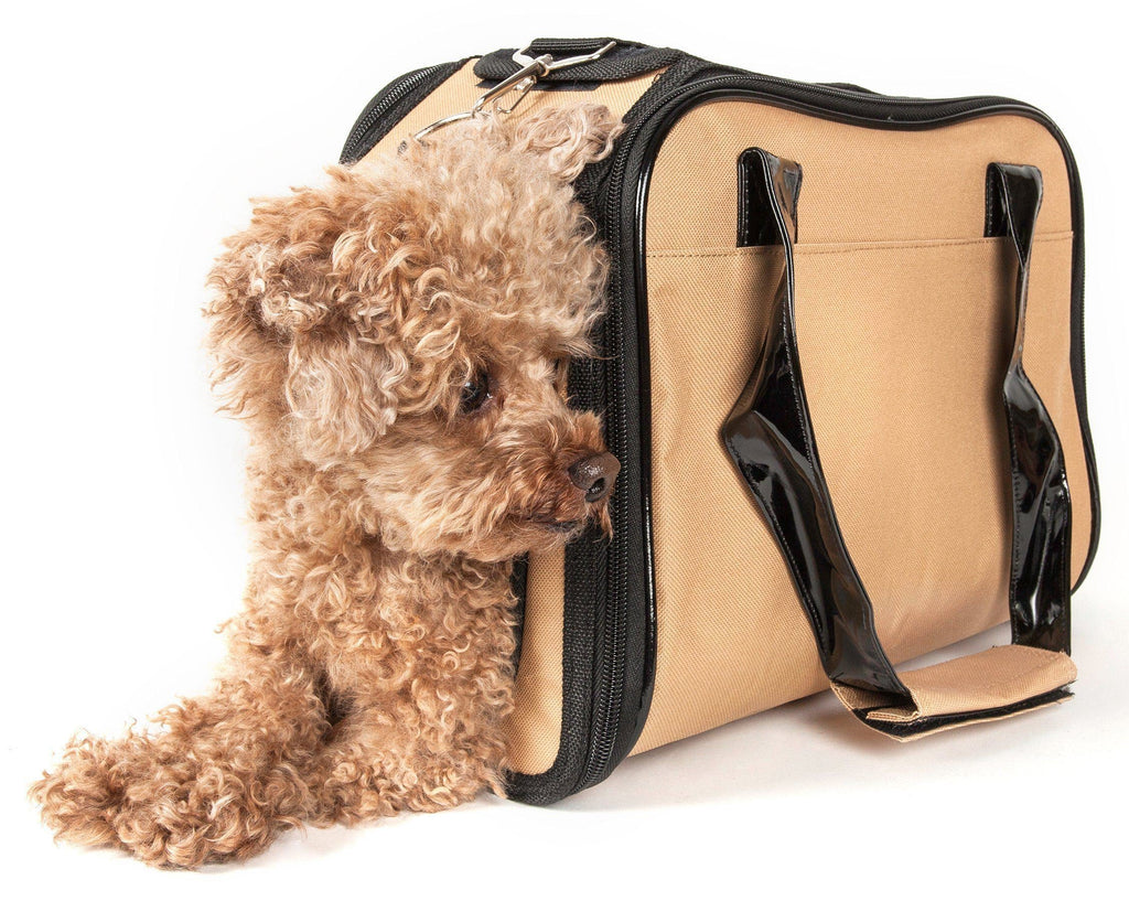 Pet Life ® Mystique Airline Approved Fashion Designer Travel Pet Dog Carrier w/ Pouch - P's One-Stop Shop 