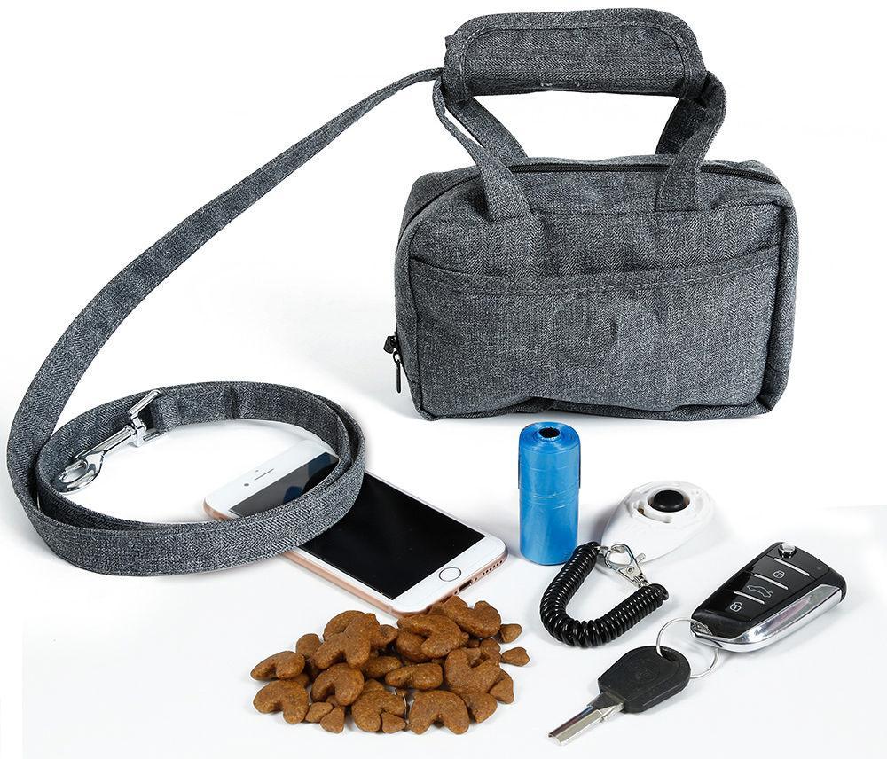 Pet Life ® 'Posh Walk' Purse Dog Leash, Accessory Holder and Waste Bag Dispenser - P's One-Stop Shop 