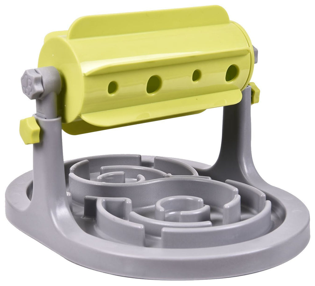Pet Life ® 'Roto Paw' IQ Training Interactive Rotating Slow Dog Feeder - P's One-Stop Shop 