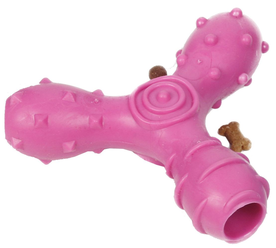 Pet Life ® 'Tri-Chew' Treat Dispensing and Chewing Interactive TPR Dog Toy - P's One-Stop Shop 