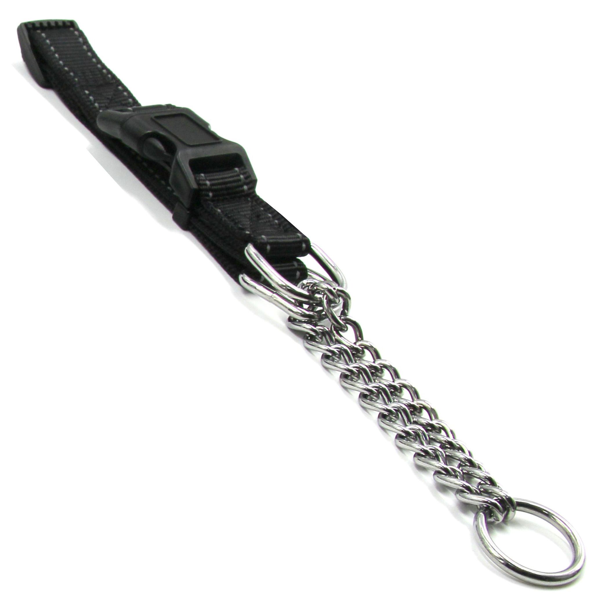 Pet Life ® 'Tutor-Sheild' Martingale Safety and Training Chain Dog Collar - P's One-Stop Shop 