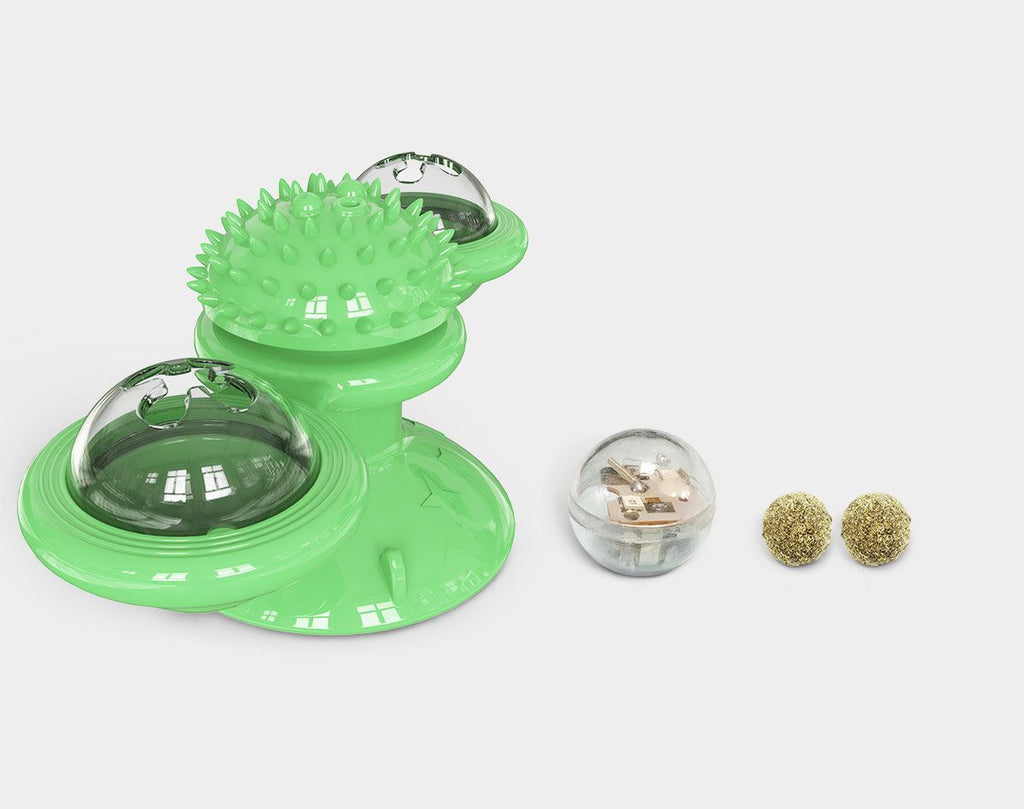 Pet Life ® 'Windmill' Rotating Suction Cup Spinning Cat Toy - P's One-Stop Shop 