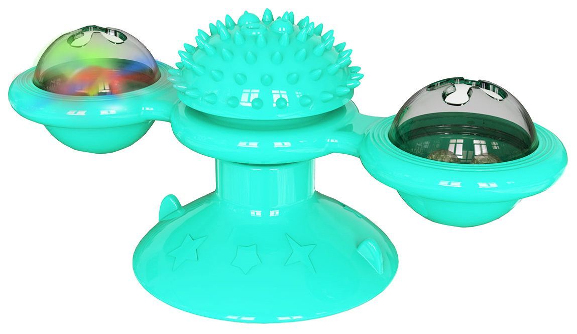 Pet Life ® 'Windmill' Rotating Suction Cup Spinning Cat Toy - P's One-Stop Shop 