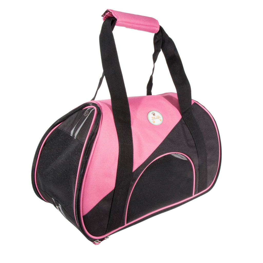 Pet Life ® 'Zip-N-Go' Airline Approved Contoured Fashion Designer Pet Dog Carrier - P's One-Stop Shop 