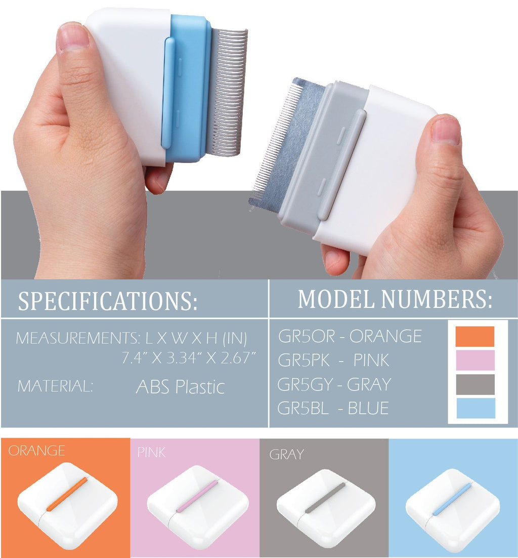 Pet Life ® 'Zipocket' 2-in-1 Underake and Stainless Steel Travel Grooming Pet Comb - P's One-Stop Shop 