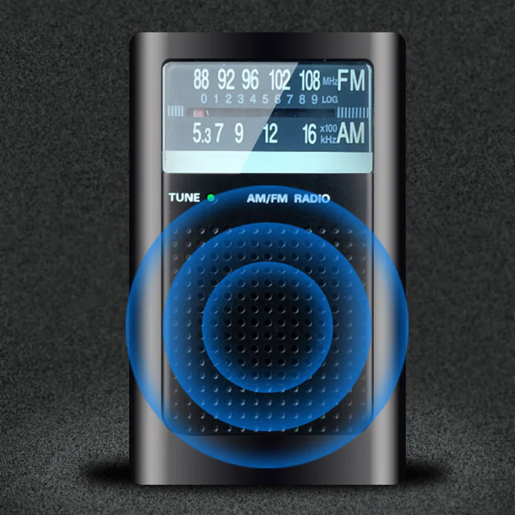 Pocket Radios Built-in Antenna Battery Operated AM FM Radio with Loud Speaker Dual-channel Stereo for Elderly Gifts - P's One-Stop Shop 