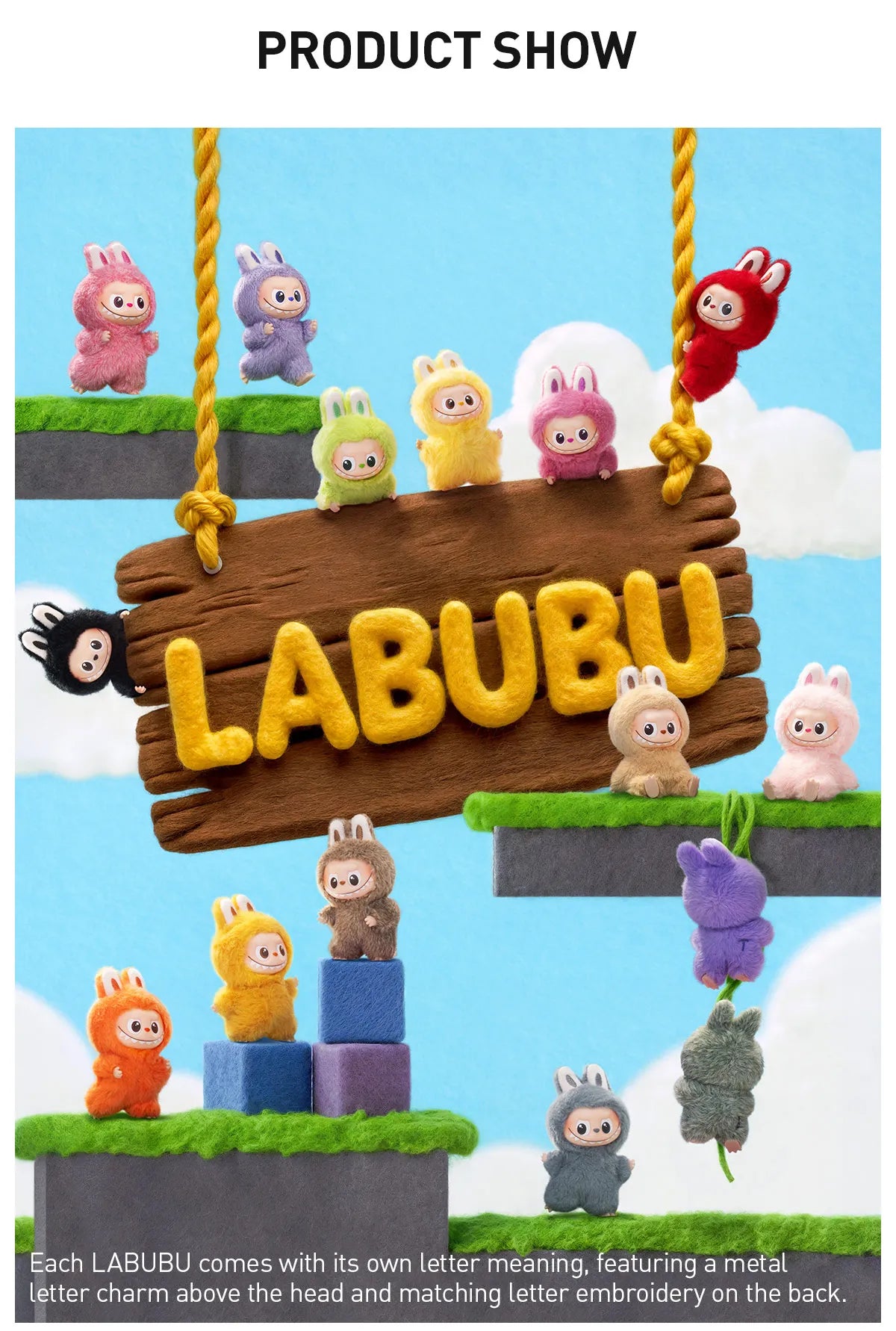 Pop Mart Labubu Pin for Love Series Blind Box (A-M) Yellow - P's One-Stop Shop 