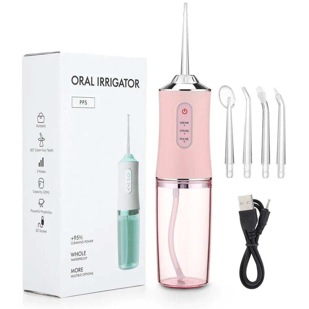 Portable Oral Irrigator - Dental Water Flosser for Teeth Cleaning & Whitening - P's One-Stop Shop 