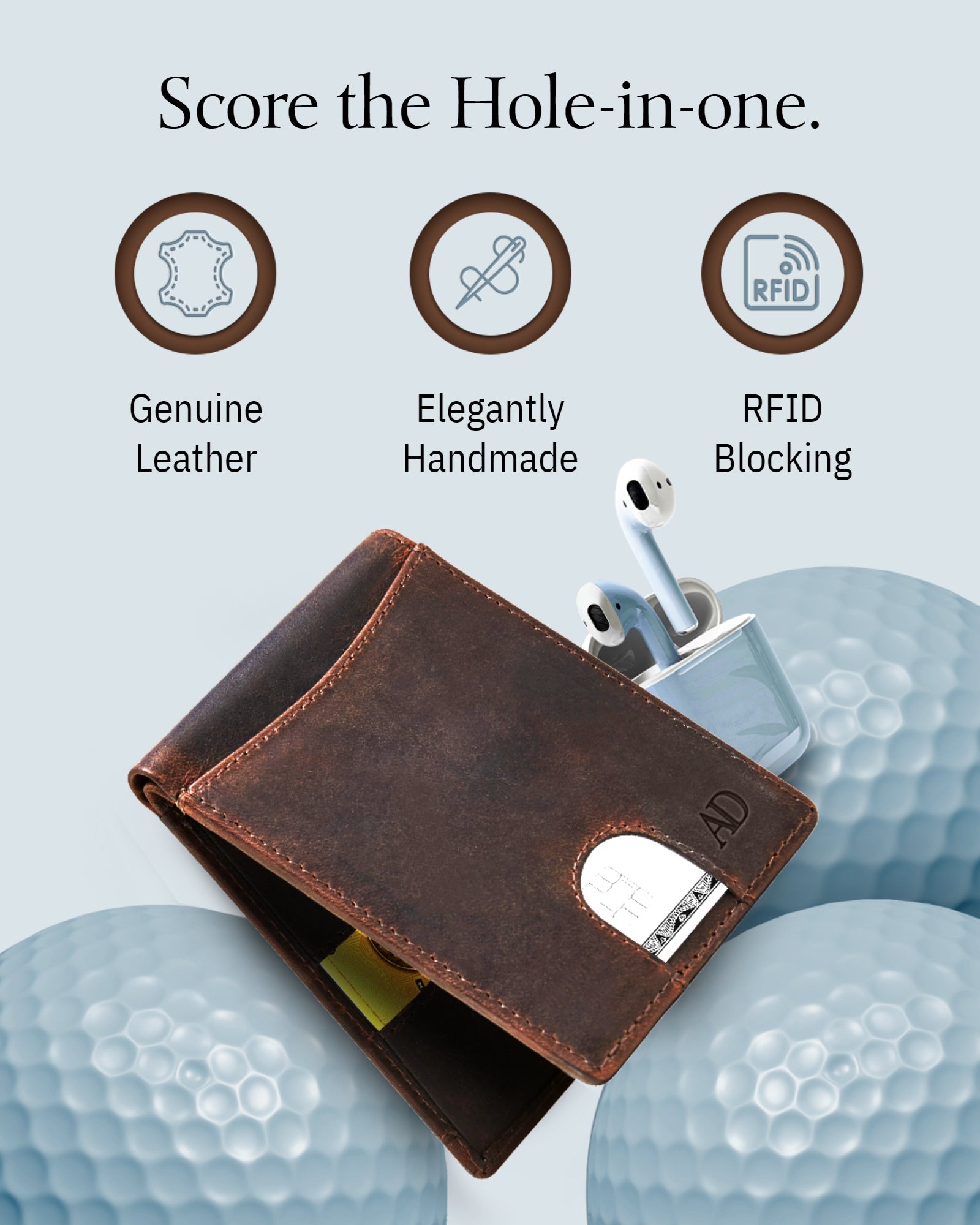 Pull Strap Bifold Wallet - P's One-Stop Shop 