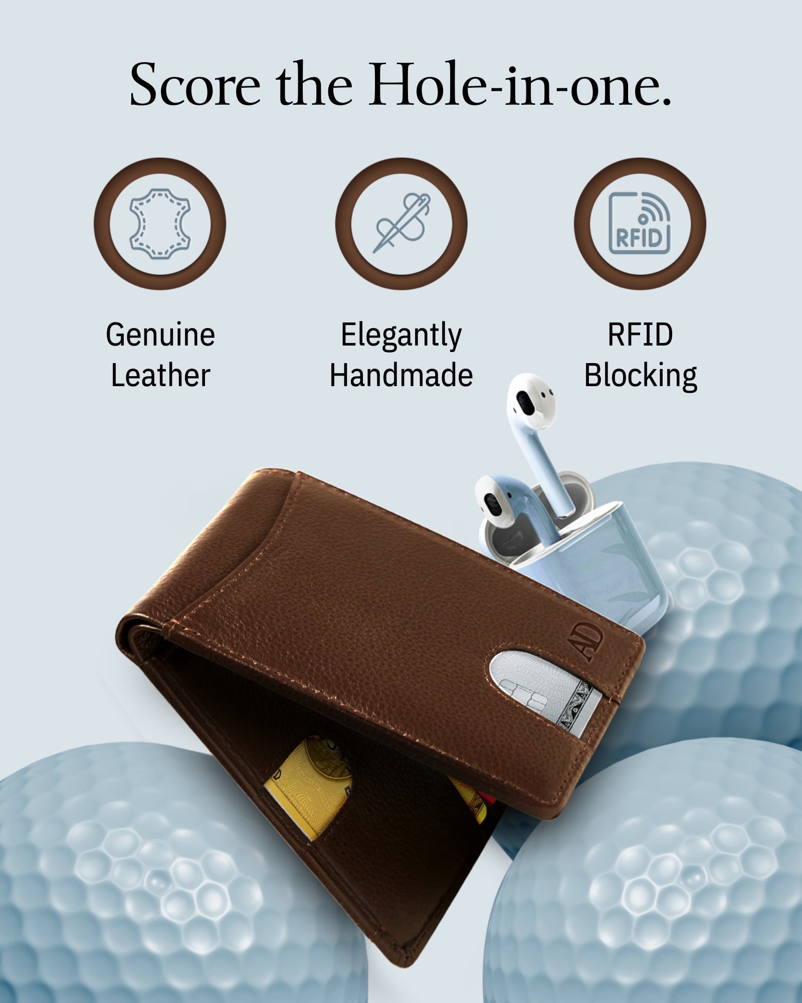 Pull Strap Bifold Wallet - P's One-Stop Shop 