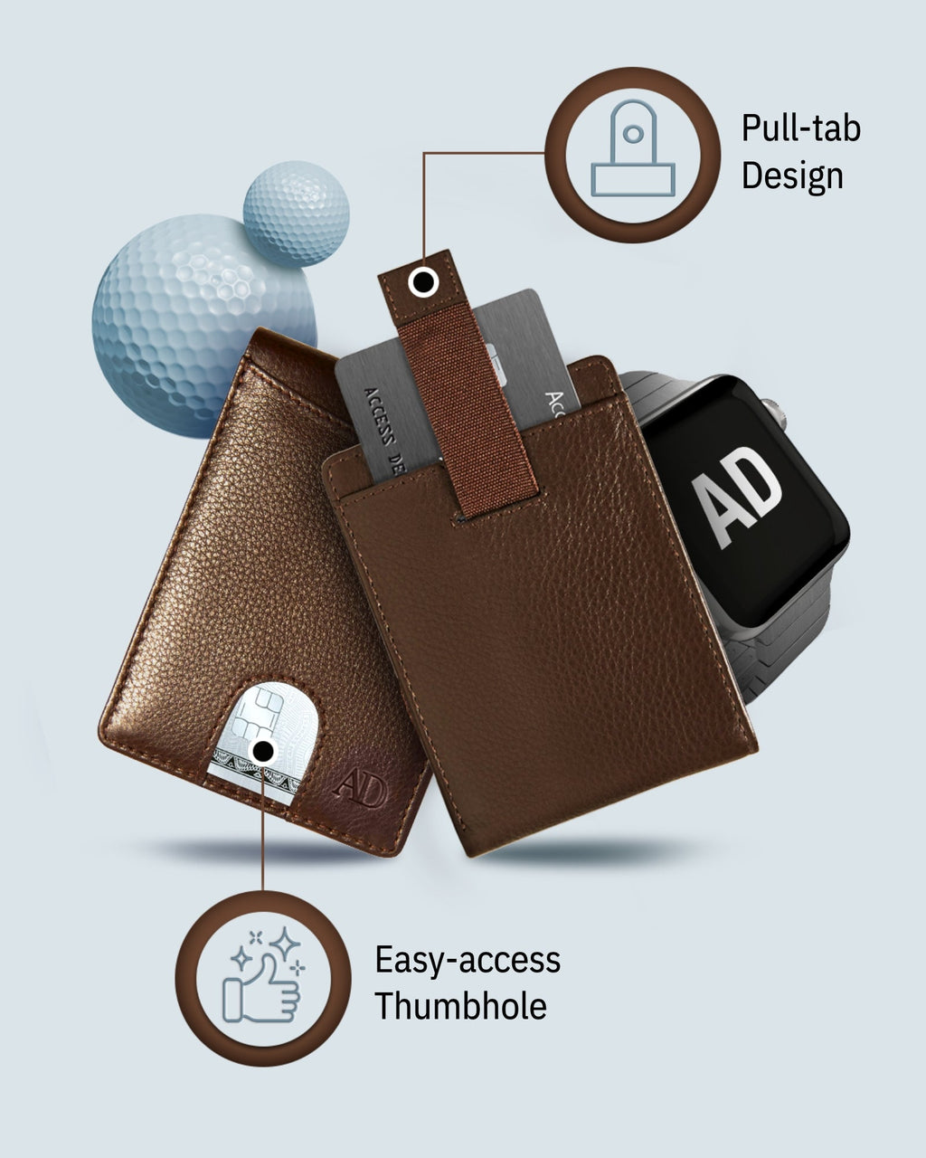 Pull Strap Bifold Wallet - P's One-Stop Shop 