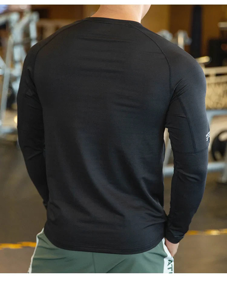 Quick Dry Men's Compression Workout Tee - P's One-Stop Shop 