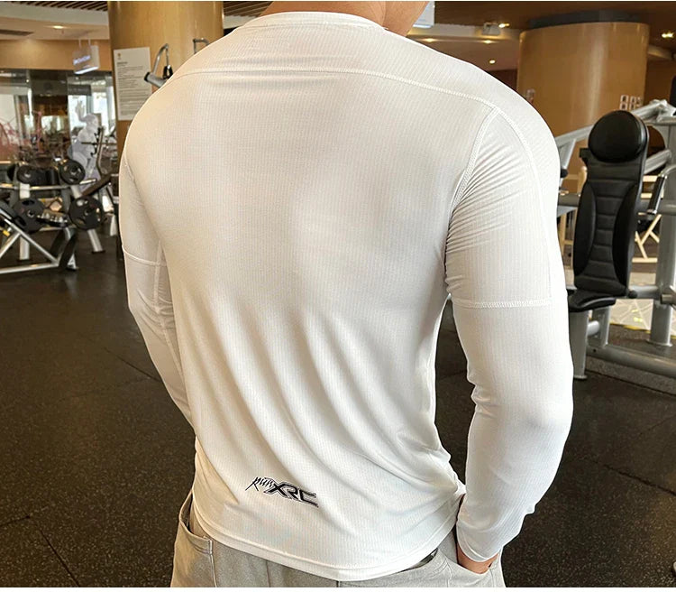 Quick Dry Men's Compression Workout Tee - P's One-Stop Shop 