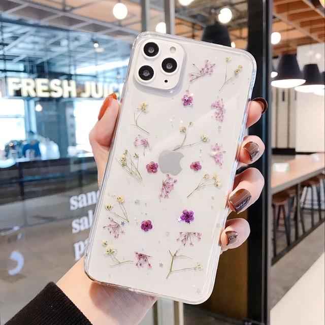 Real Dried Flowers iPhone Case - P's One-Stop Shop 