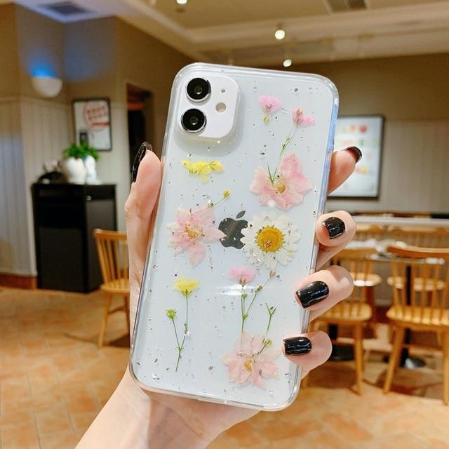 Real Dried Flowers iPhone Case - P's One-Stop Shop 