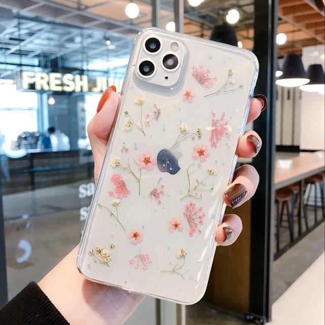 Real Dried Flowers iPhone Case - P's One-Stop Shop 